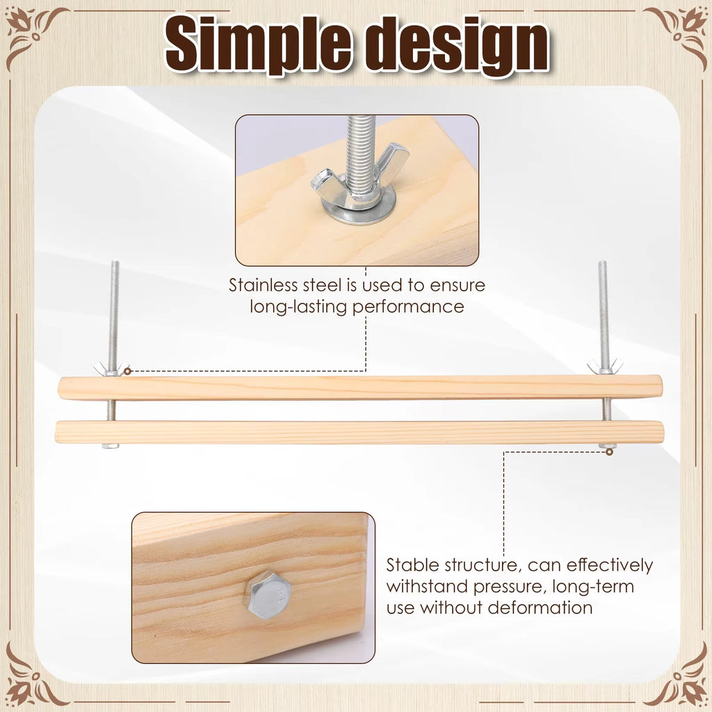 Wooden Book Press for Bookbinding and Paper Flattening – image 3