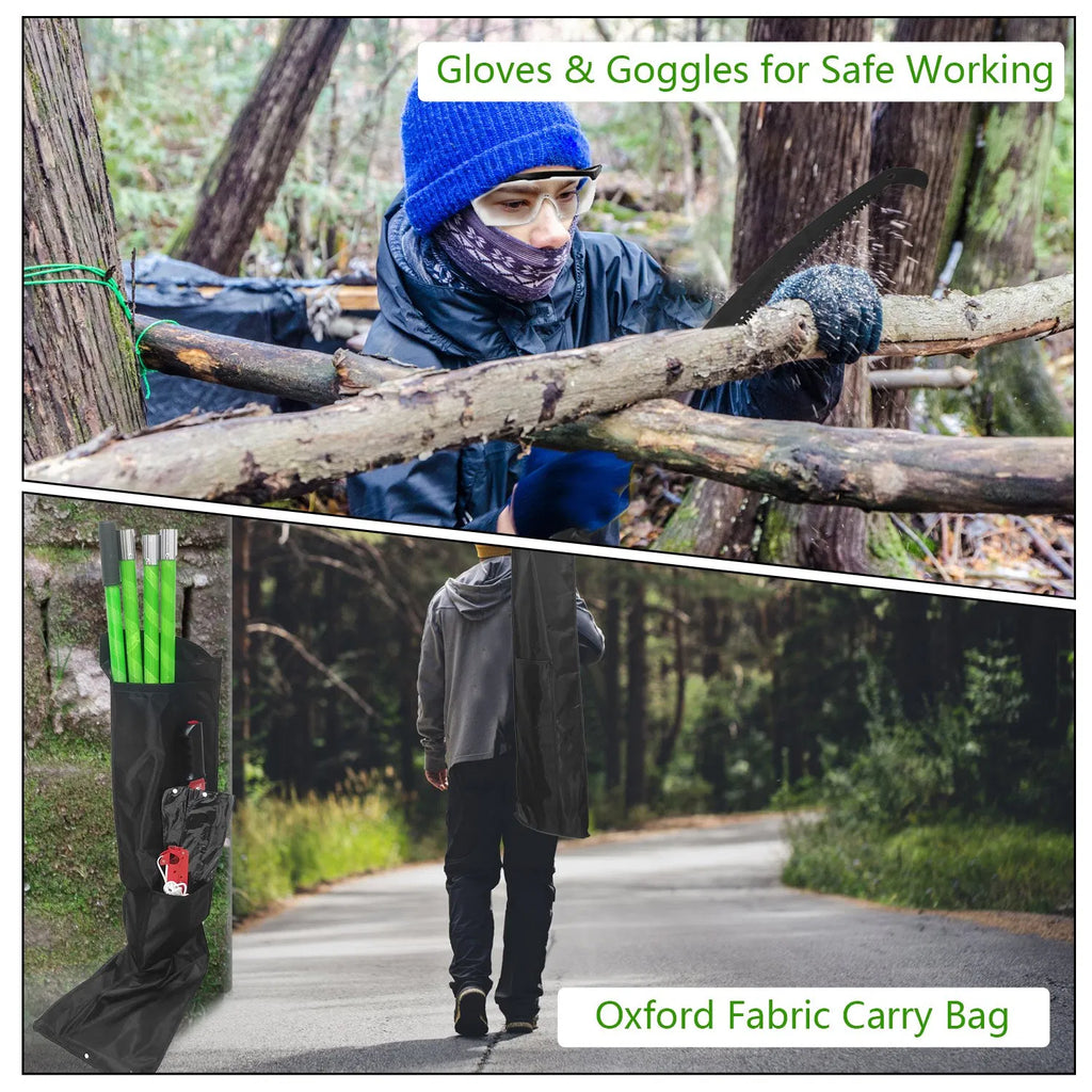 Extendable Manual Pole Saw and Tree Pruner, Up to 28 ft Reach – image 3