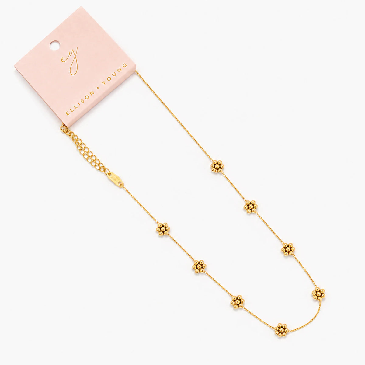 Dainty Flower Necklace - Waterproof 18K Gold Plated Stainless Steel – image 4