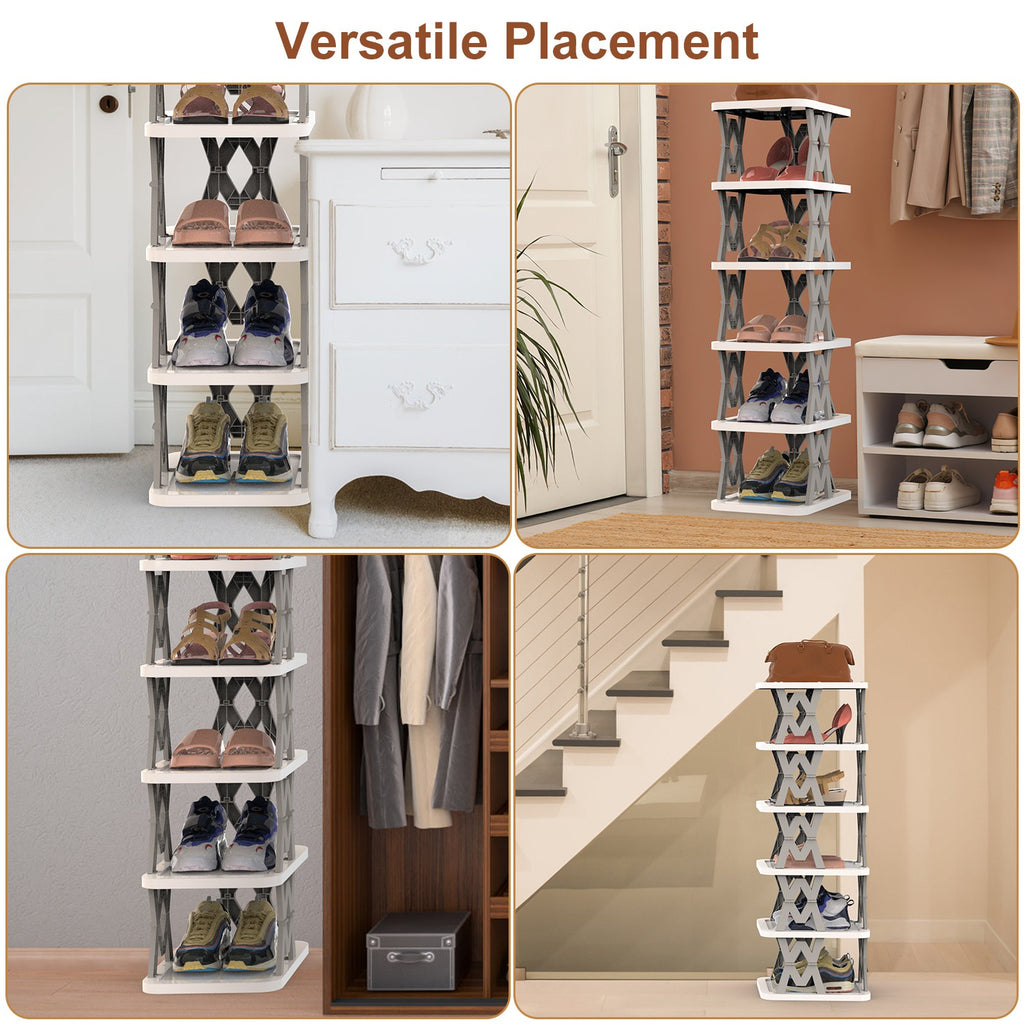 6-Tier Foldable Vertical Shoe Rack – image 6