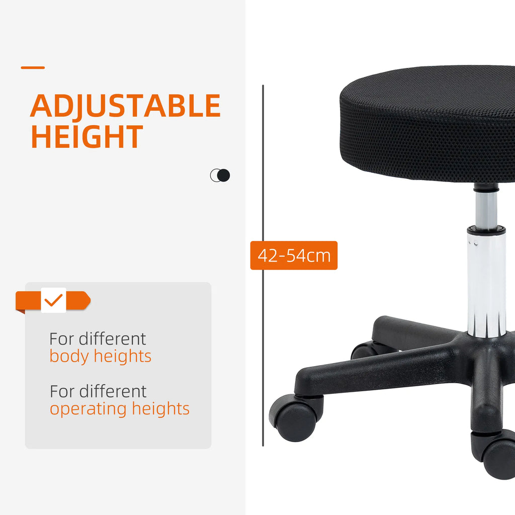 Rolling Spa Stool with 3 Interchangeable Mesh Seat Covers – image 4