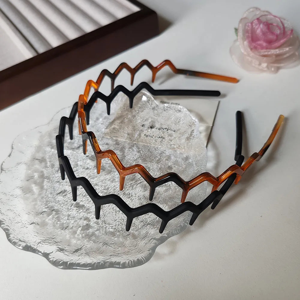 Leopard Headbands - 2-Pack Retro Bezel Hair Bands – image 8