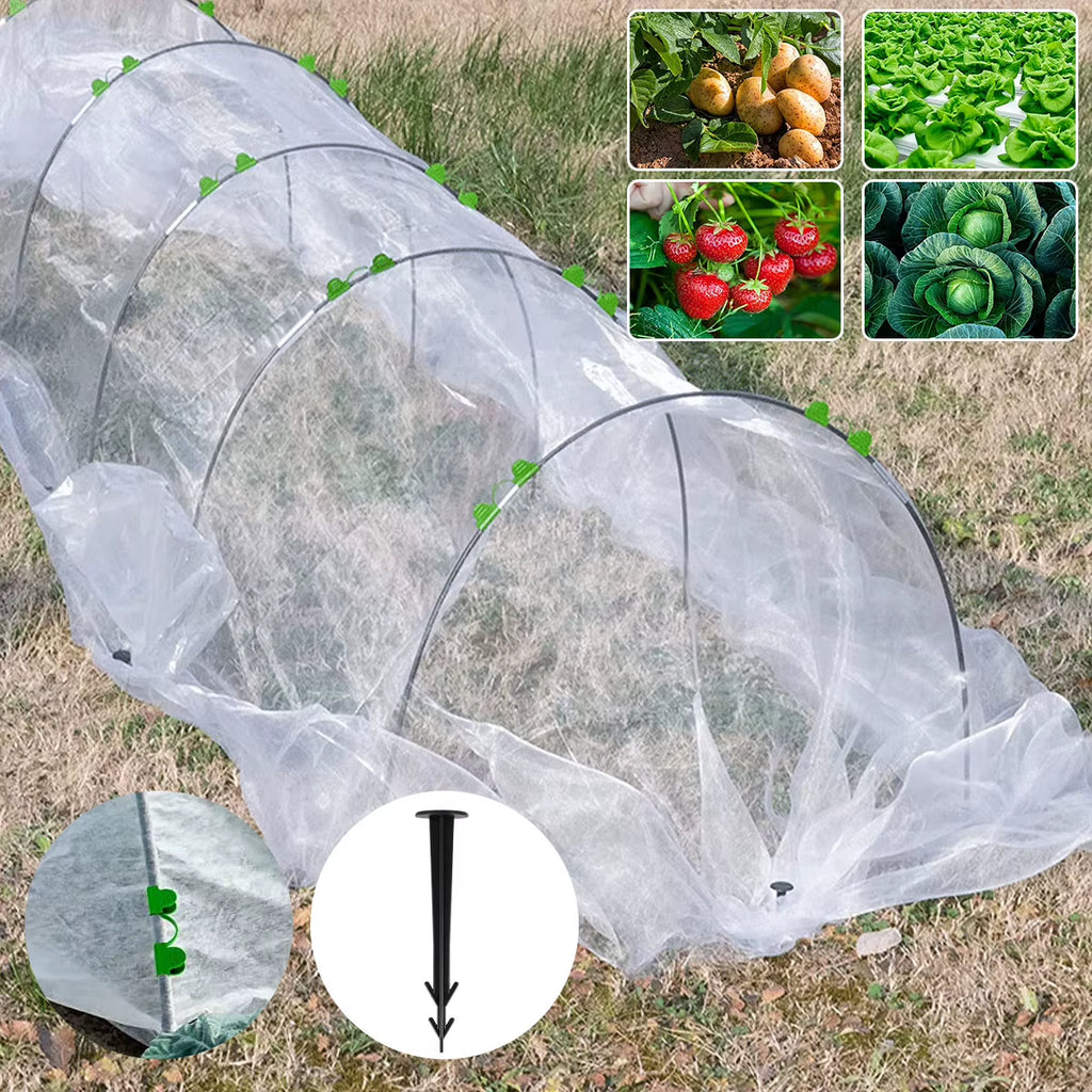 Fiberglass Greenhouse Hoops Kit for Garden Grow Tunnels, 21 or 30 Pc – image 3