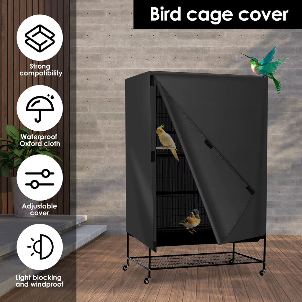 Waterproof Oxford Bird Cage Cover With Adjustable Vent Windows – image 3