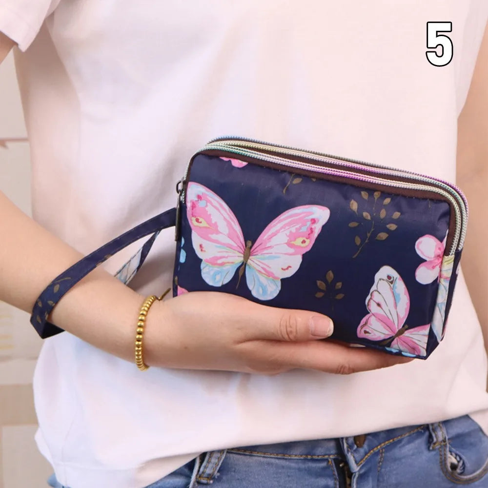 Flower Canvas Mini Wallet & Phone Pouch – image 12