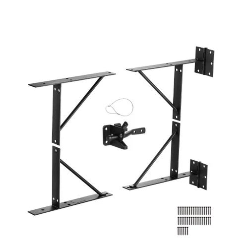 Anti-Sag Gate Corner Brace Kit with Latch for Wood Gates