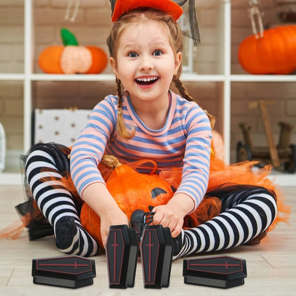 Halloween Mini Coffin Boxes – 10 Pack Black Treat Boxes with Lids – image 7