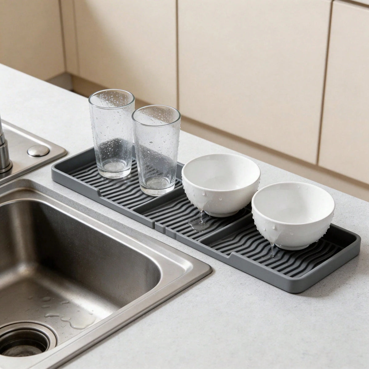 Stove Back Shelf, 30 in Heat-Resistant Silicone Spice Rack – image 10
