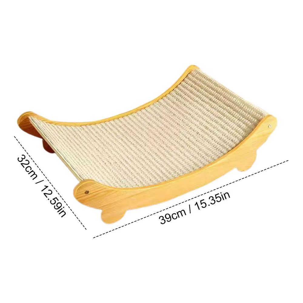 Sisal Cat Scratcher Bed – Raised Scratching Pad & Lounger