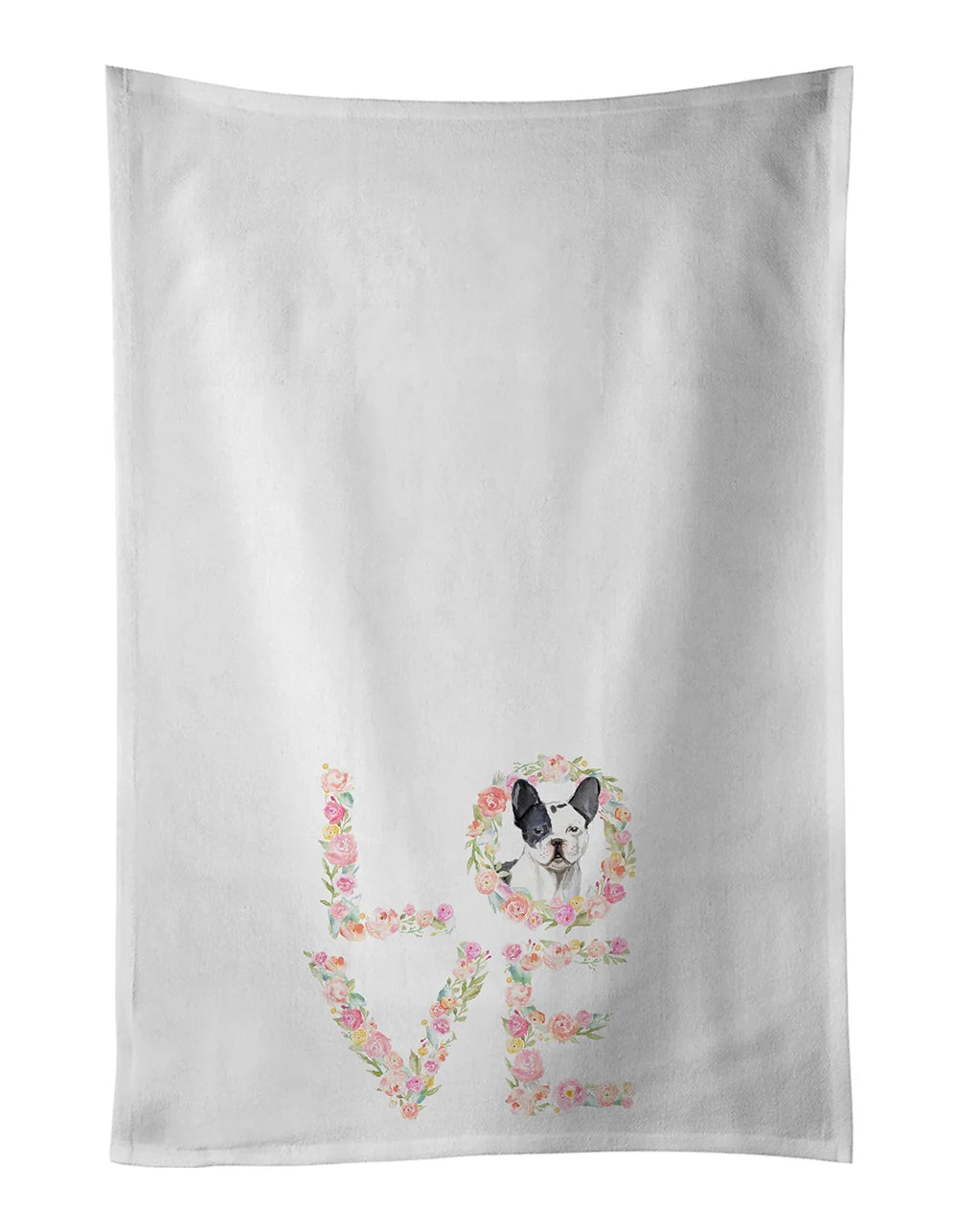 French Bulldog Love Kitchen Towels - Set of 2