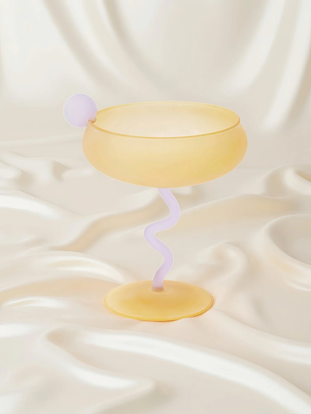 Hand Blown Jelly Bean Cocktail Coupe Glass – image 8