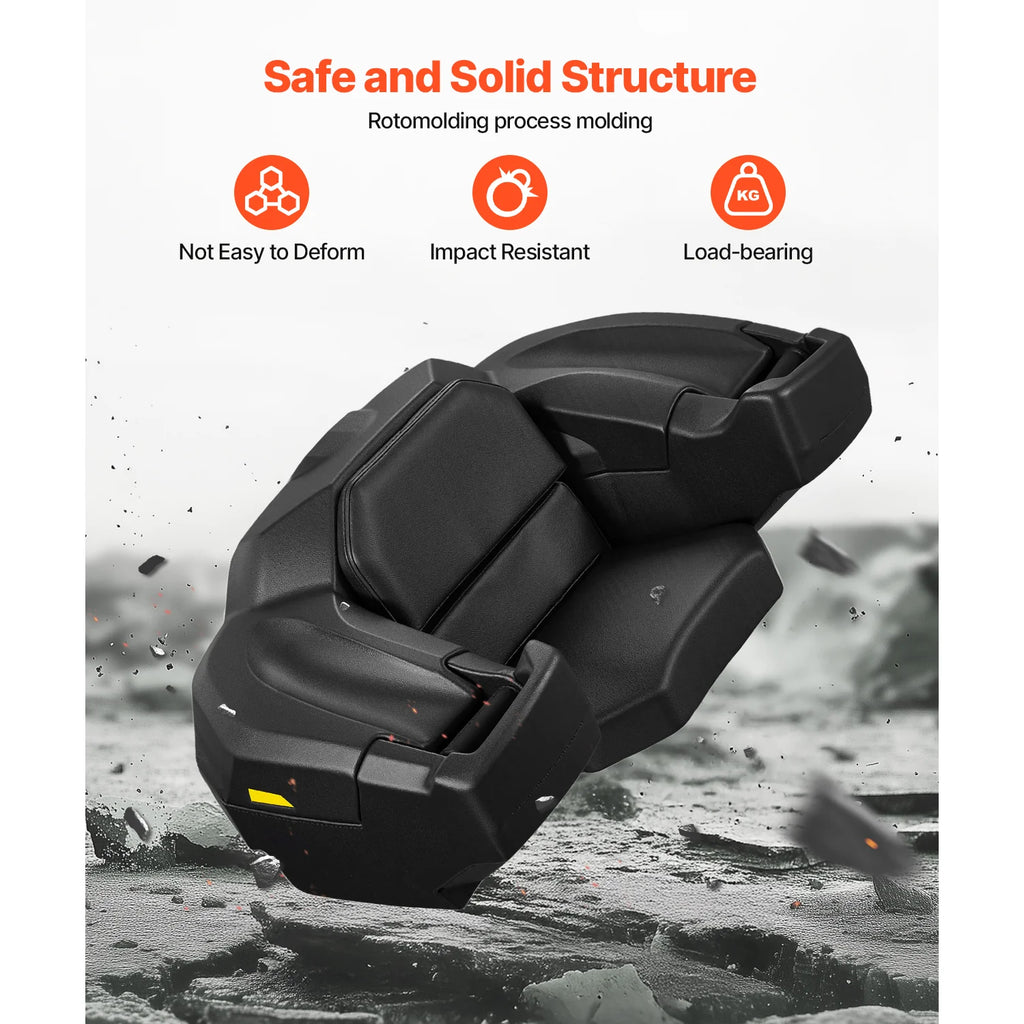 ATV Rear Cargo Box with Padded Seat and Backrest, Lockable – image 6
