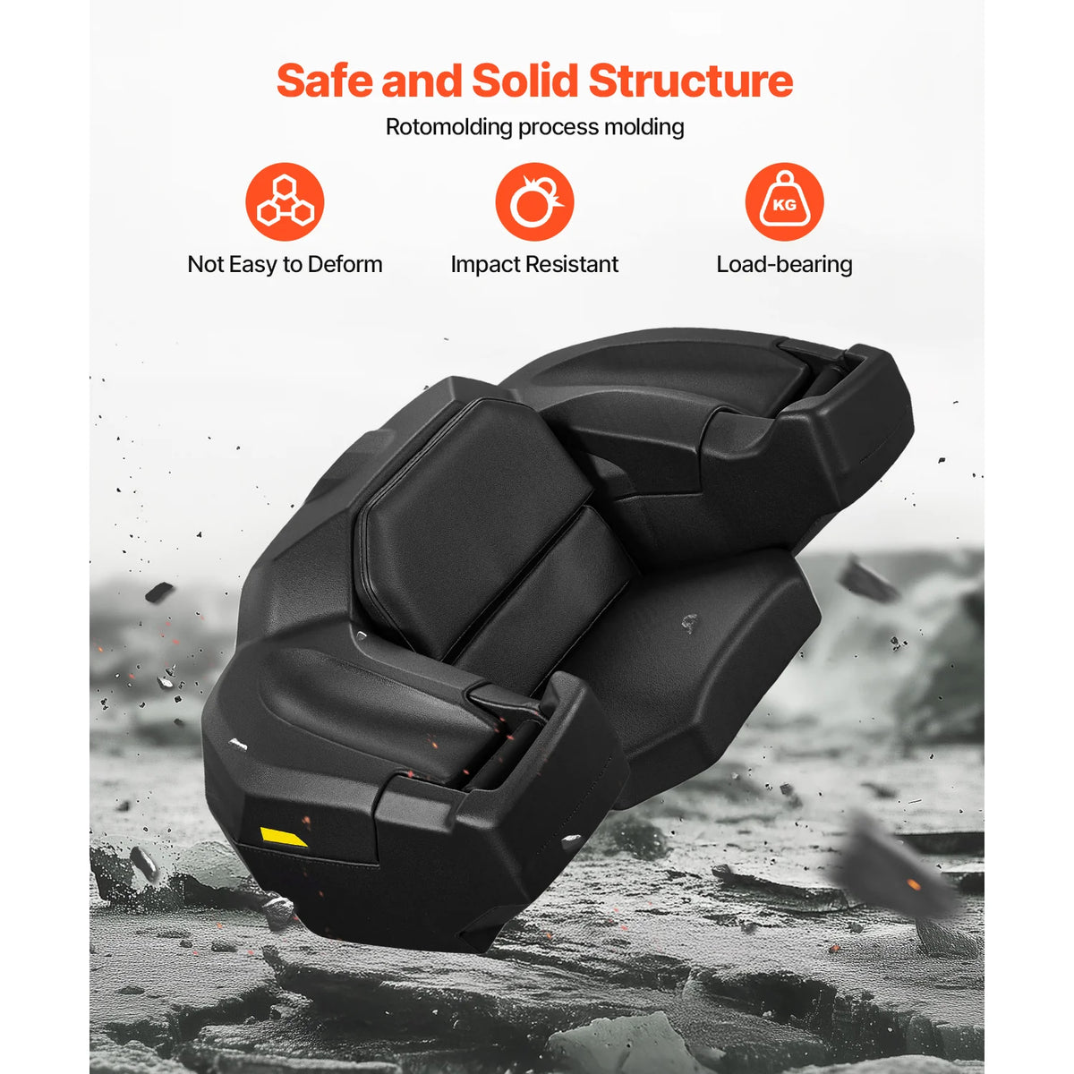 ATV Rear Cargo Box with Padded Seat and Backrest, Lockable – image 6