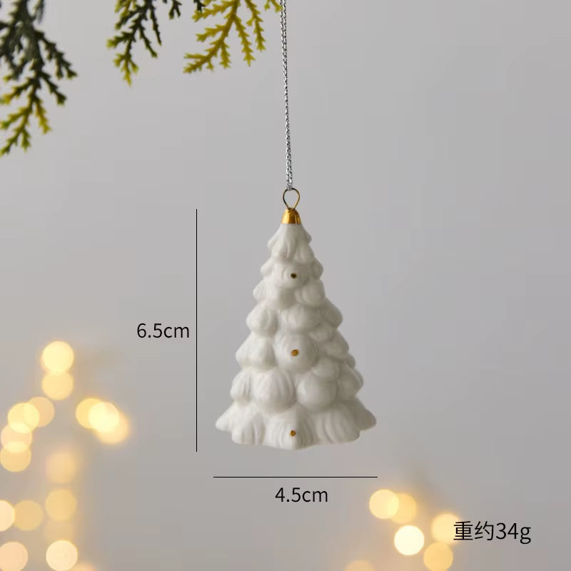 Mini Ceramic Tiered Christmas Tree Decoration – image 6
