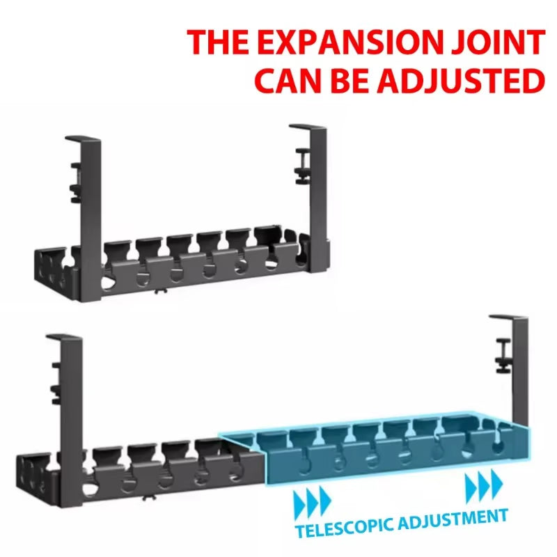 Clamp-On Under Desk Cable Tray, Standard or Extendable – image 7