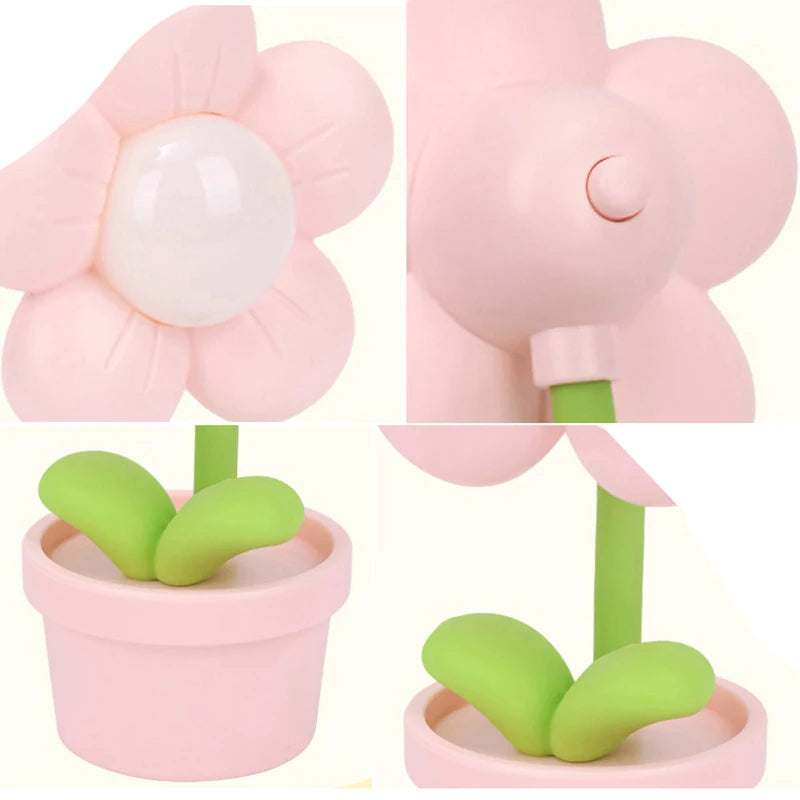 Mini LED Flower Night Light - Cute Desktop Ambient Lamp