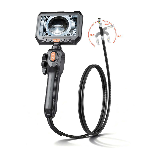 Dual-Lens Articulating Plumbing Inspection Camera, 1080P, 4.9 ft