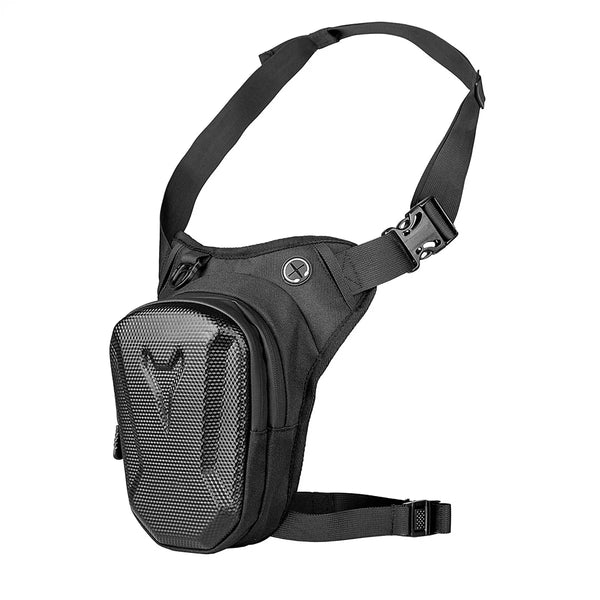 Motorcycle Leg Bag, Water-Repellent Hard Shell Rider Thigh & Waist Pack