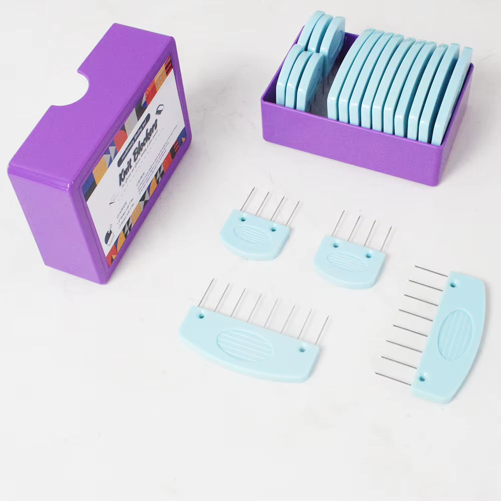 Knit Blockers Set 20 Pc Stainless Pin Blocking Combs