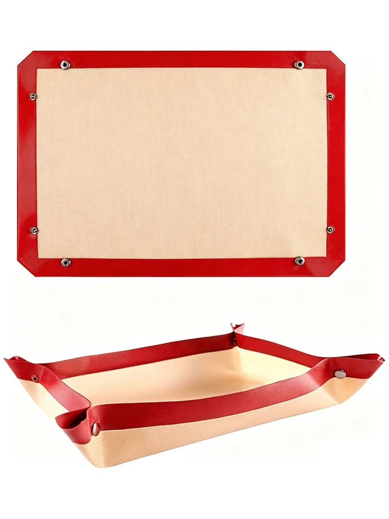 Silicone Baking Mat with Snap Corners – 40 x 30 cm Oven Liner – image 2