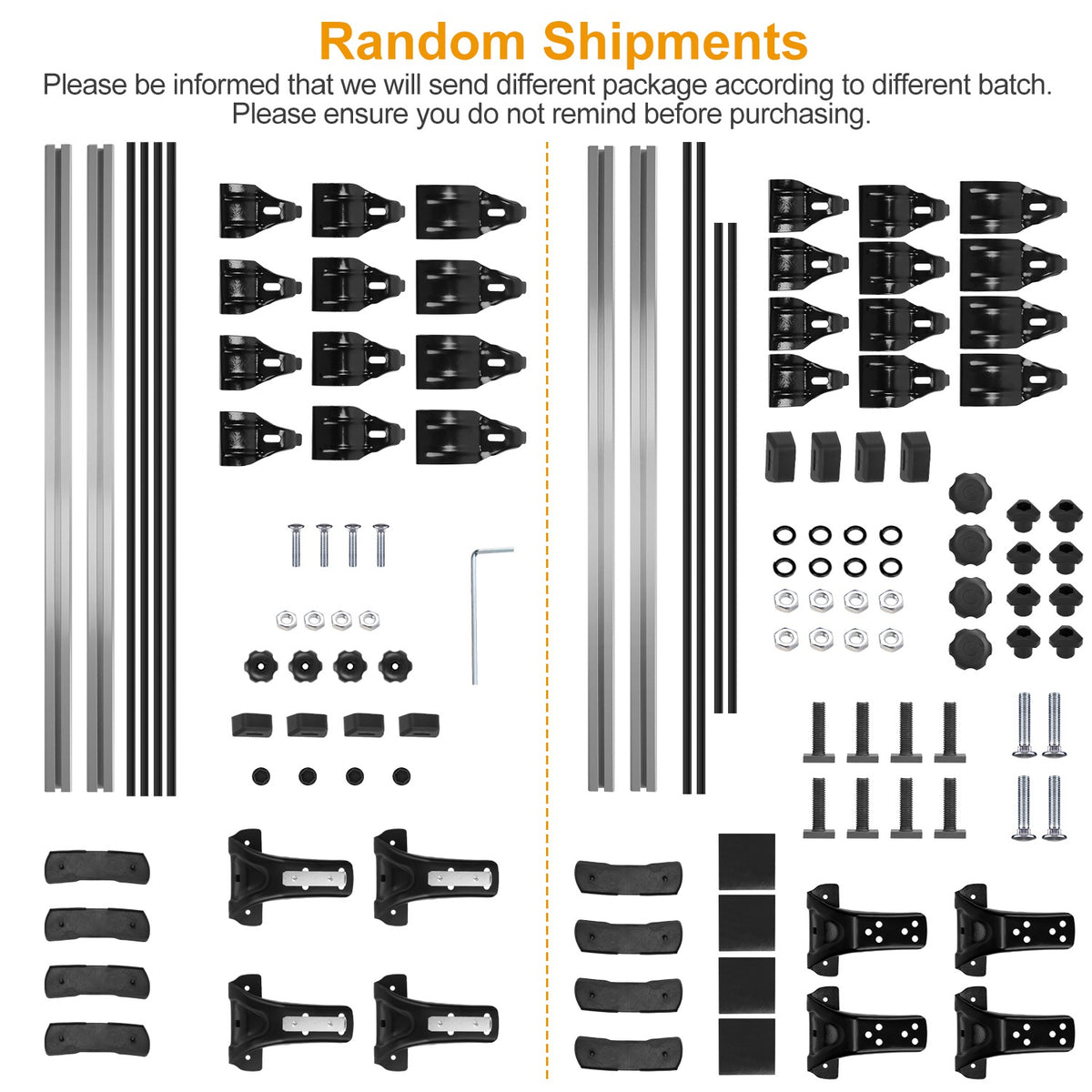Roof Rack Cross Bars 47 in, Universal Aluminum for Bare Roofs – image 5