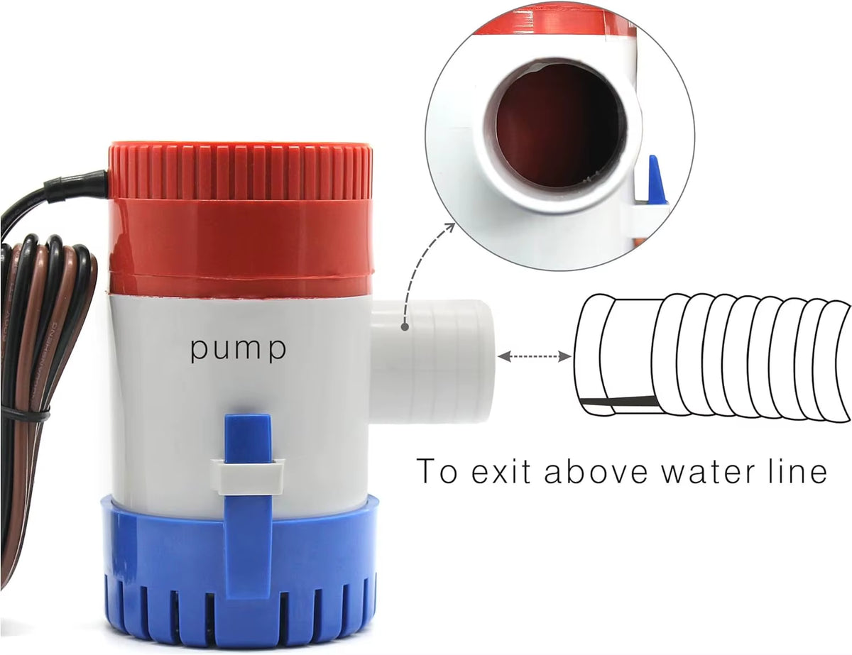 1100 GPH 12V Submersible Bilge Pump for Boats – image 4