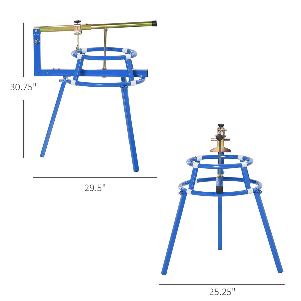 Motorcycle Tire Changer Stand with Bead Breaker, 16-24 in Wheels – image 3