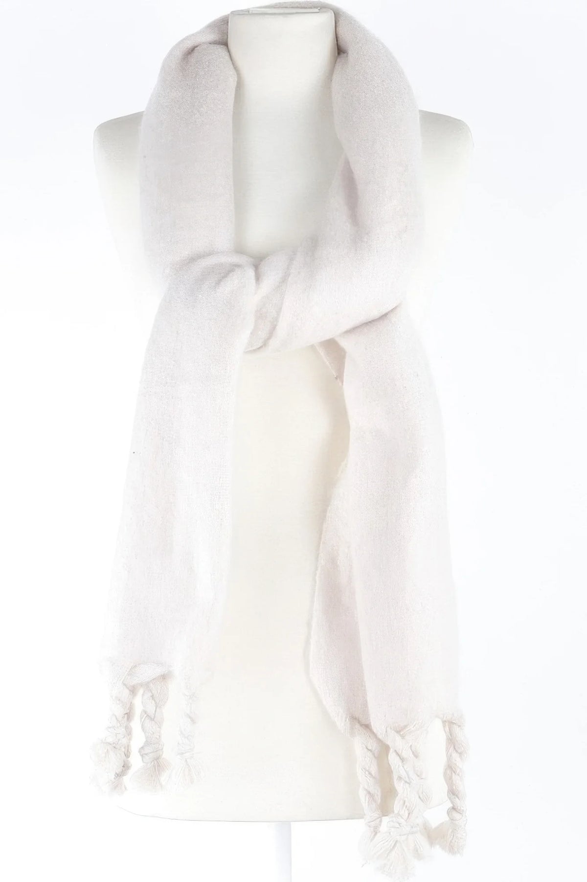 Twisted Fringe Scarf – Soft Winter Scarf – image 2