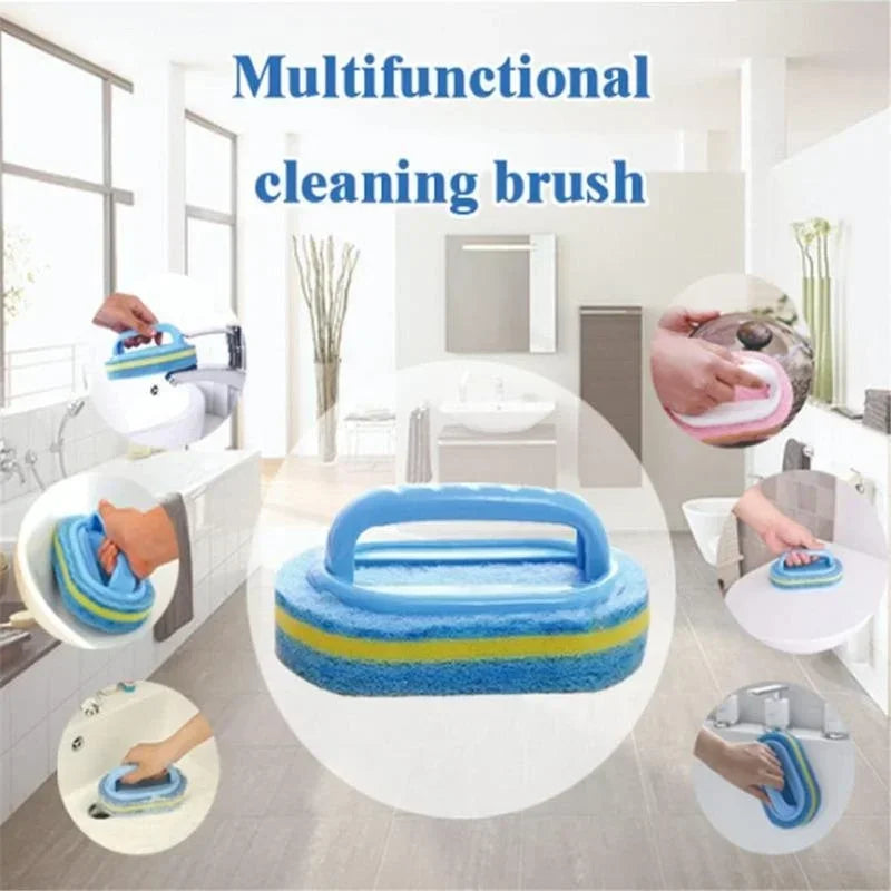 Handled Sponge Scrub Brush for Tub & Tile – image 2