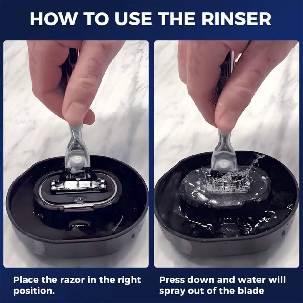 Razor Rinser - Water Saving Shaving Razor Cleaner Stand