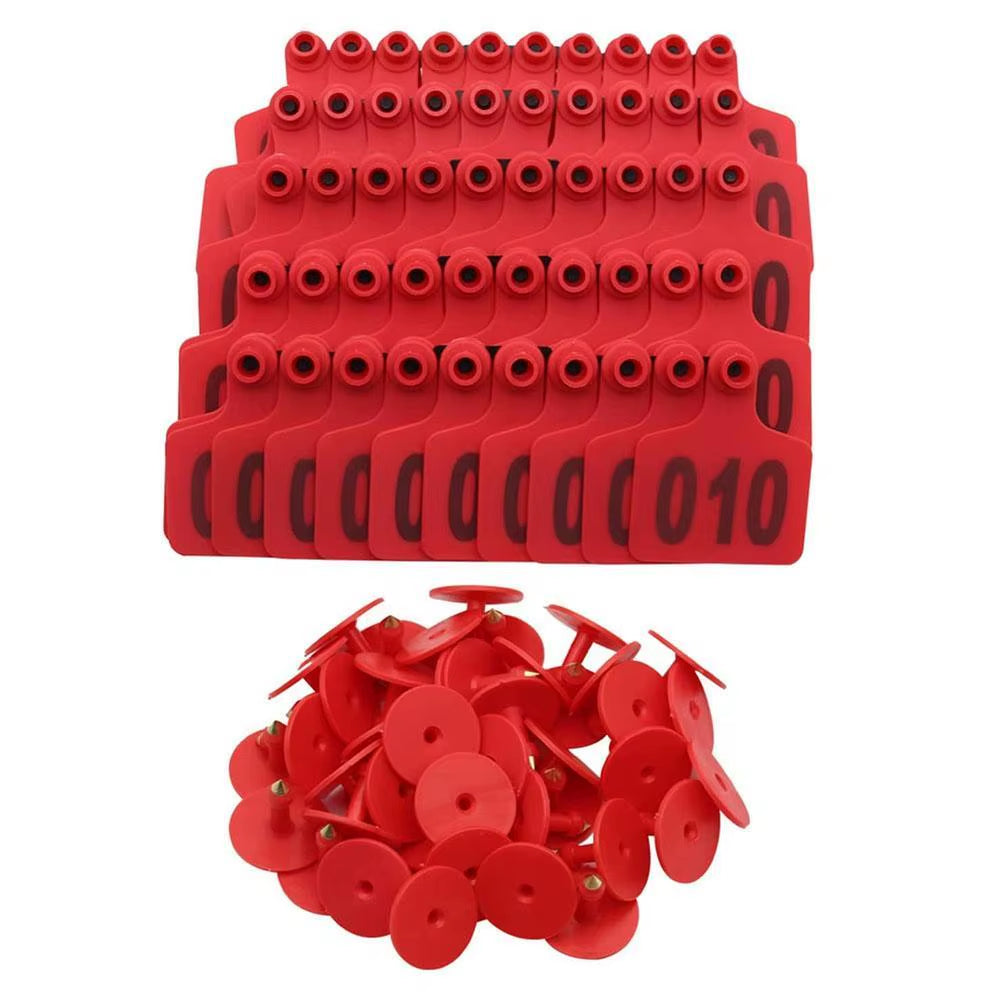 Farm Livestock Ear Tags 100 Pack, Numbered 1-100 for Cattle and Sheep – image 8