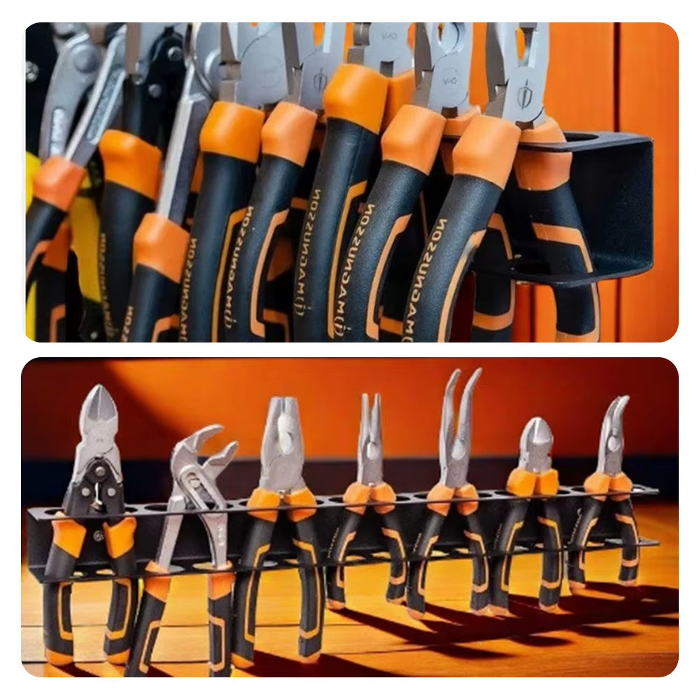 Screwdriver Organizer Wall Rack - 14-Hole Steel Plier & Driver Holder – image 5