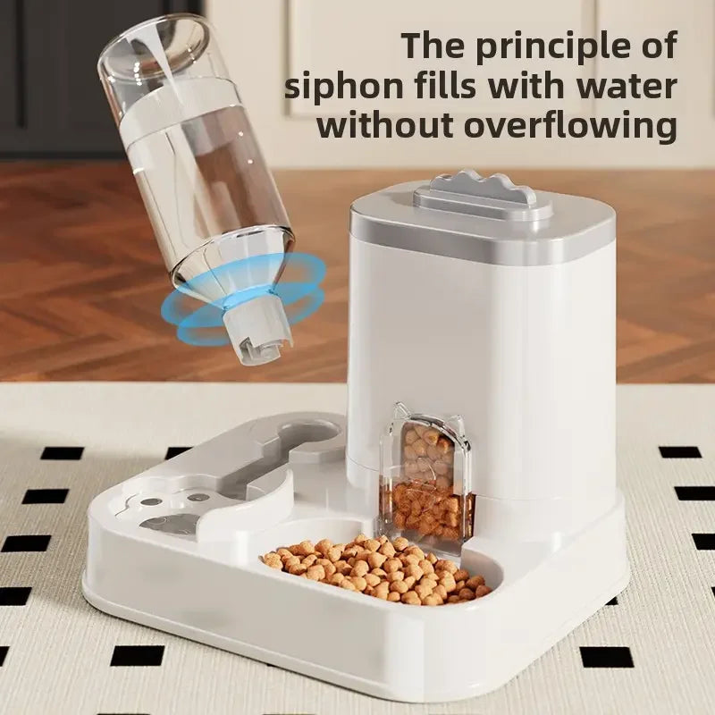 Gravity Pet Feeder and Water Dispenser, 2-in-1 No-Power Bowl – image 4