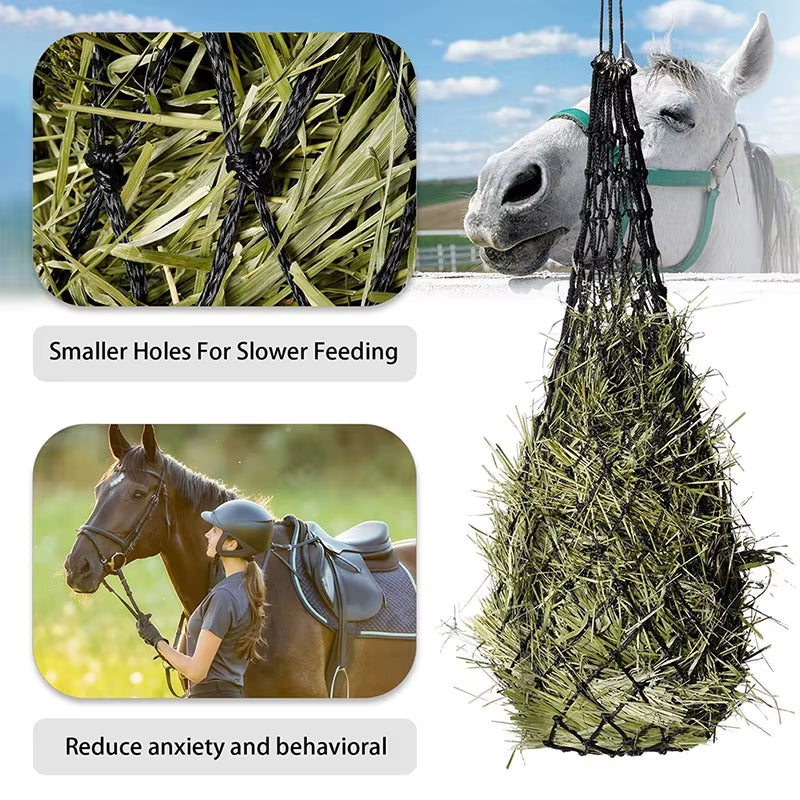 Livestock Slow Feed Hay Net, Small Hole Haynet for Horses and Goats – image 6