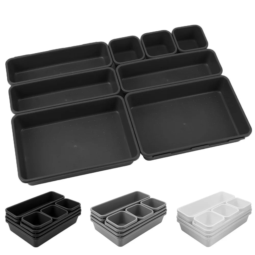 Drawer Organizer Tray Set - 8 Pieces, 3 Sizes – image 2