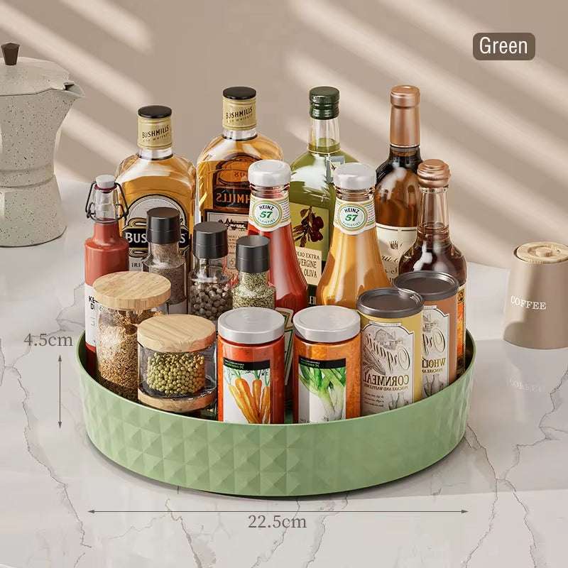 Rotating Spice Rack Tray - 360 Degree Turntable, Non-Slip – image 4