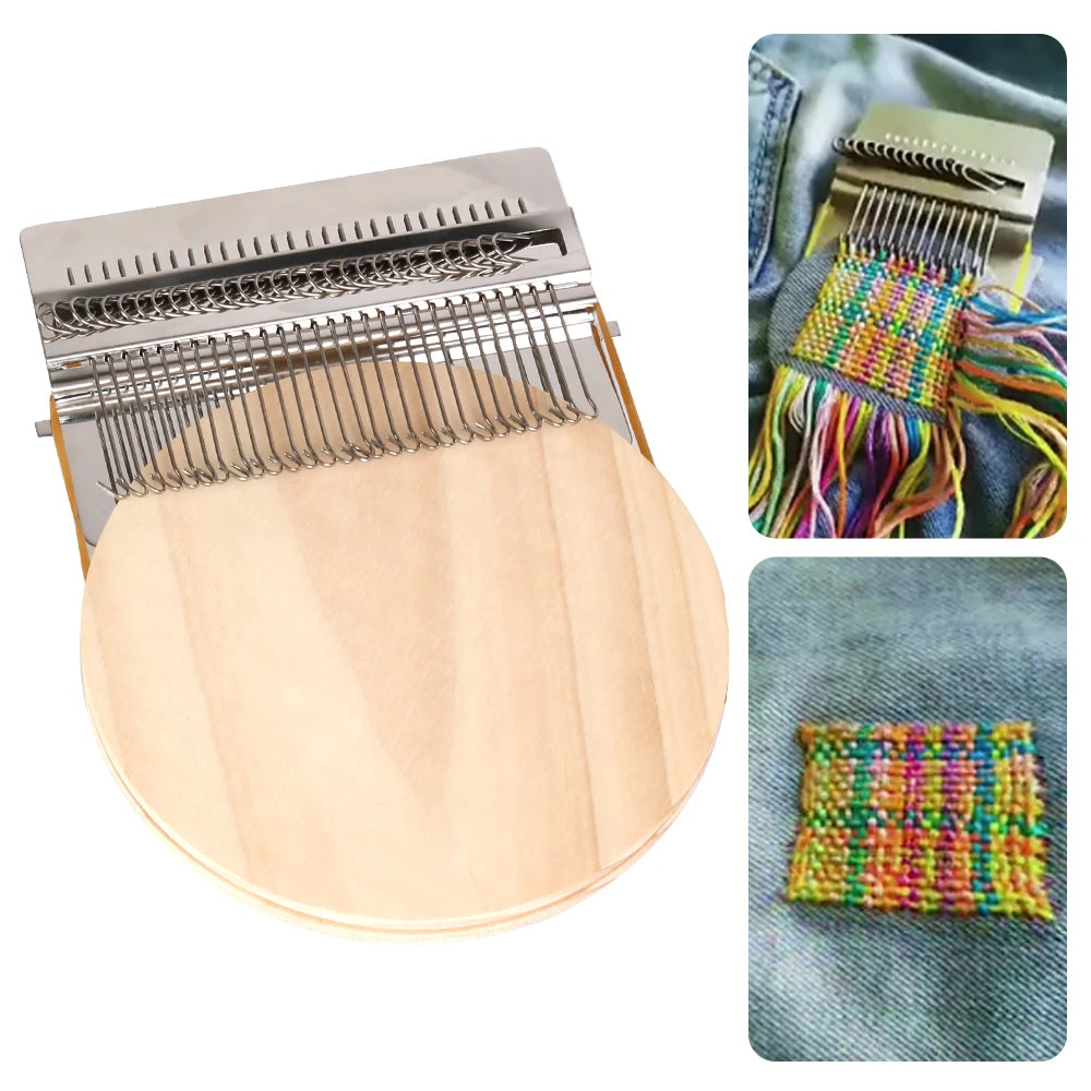 Darning Loom - Small Wood Weaving Frame for Mending Clothes – image 2