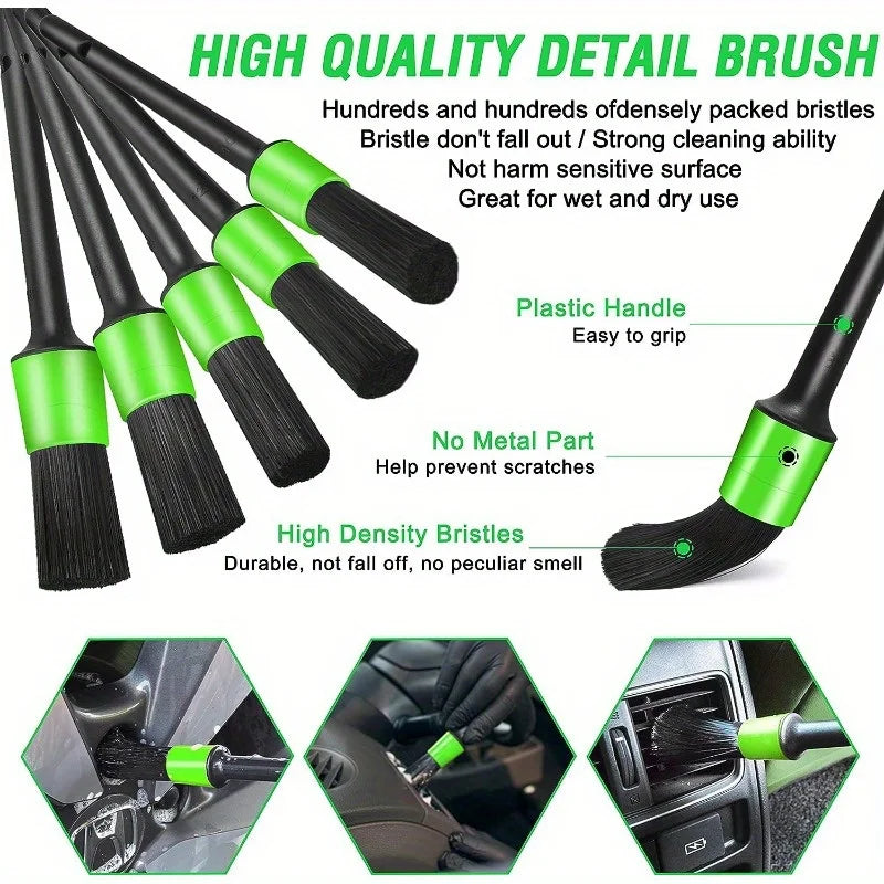 13-Piece Car Detailing Brush Kit for Interior Cleaning – image 5