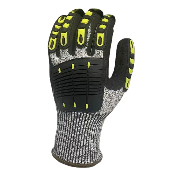 Oilfield Impact Gloves with TPR Knuckle Guards, Anti-Vibration Grip – image 5