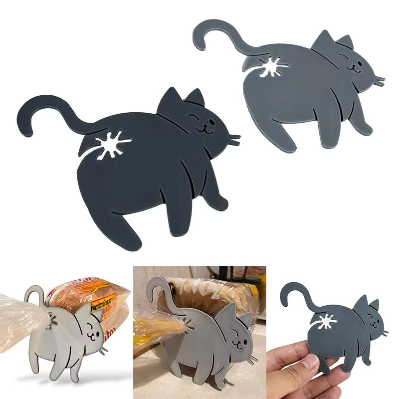 Cat Butt Bag Clips 2 Pack - Novelty Snack Bag Sealing Clips – image 4