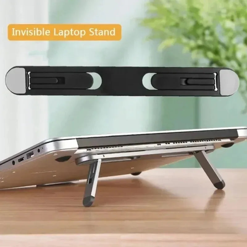 Foldable Laptop Riser, Stick-On Portable Laptop Stand – image 2
