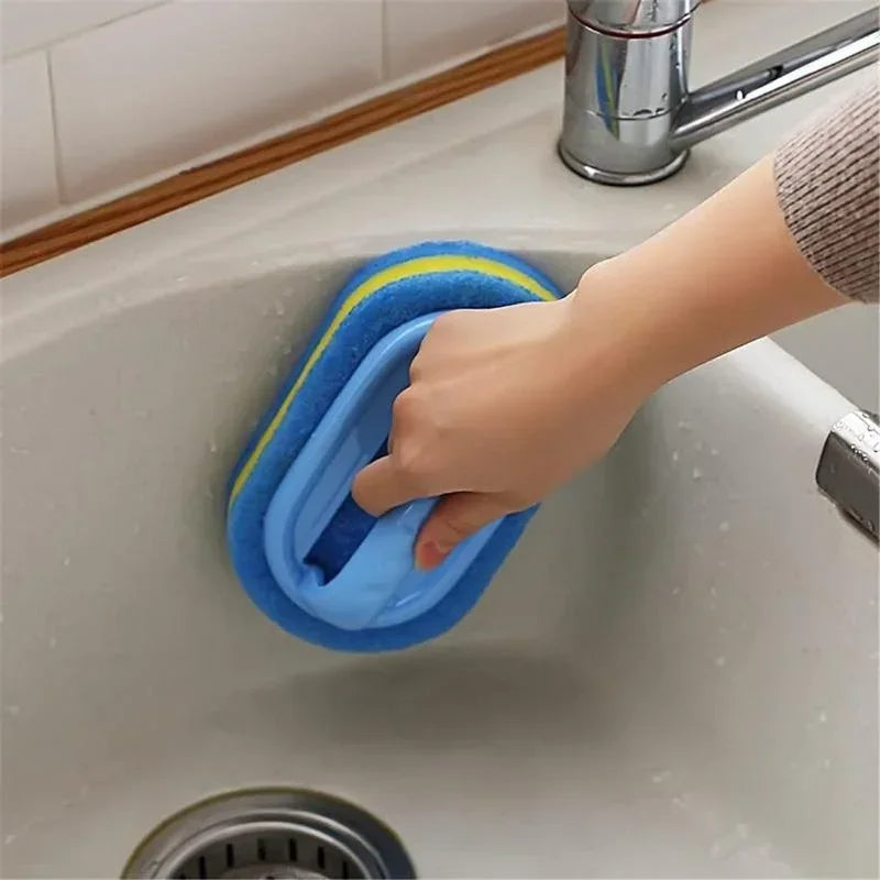 Handled Sponge Scrub Brush for Tub & Tile – image 4