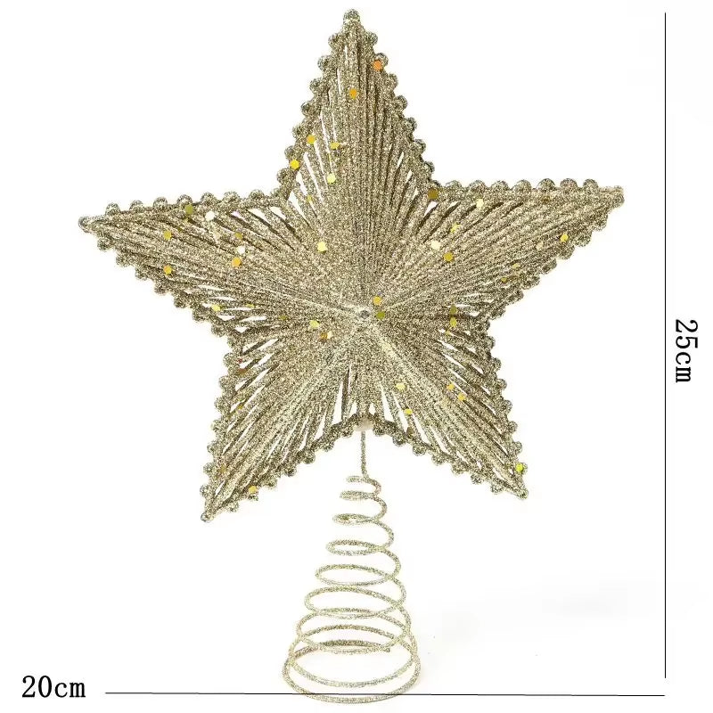 Christmas Tree Topper Star - 25 cm Glitter Star – image 8