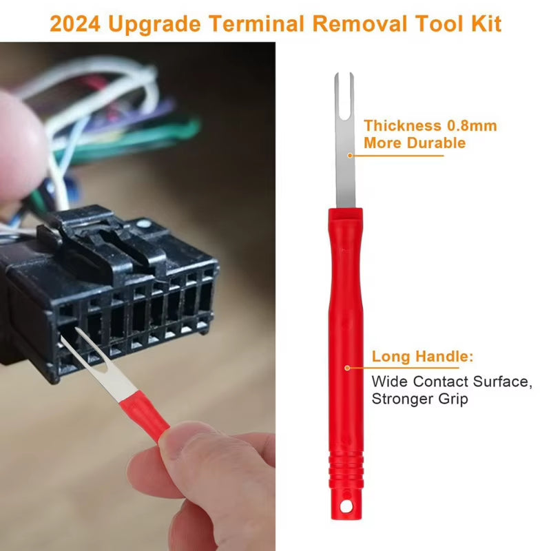 21-Piece Terminal Removal Tool Kit - Wire Connector Pin Extractor Set – image 5