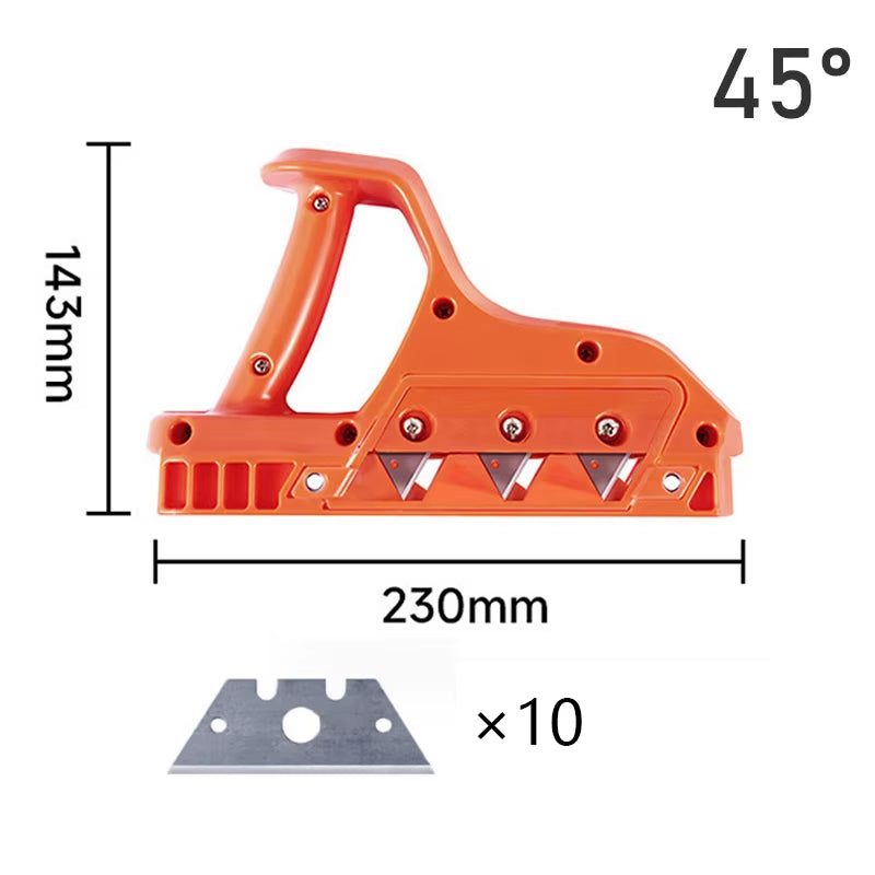 Drywall Edge Chamfer Plane - Plasterboard 45/60 Degree Hand Trimmer Tool
