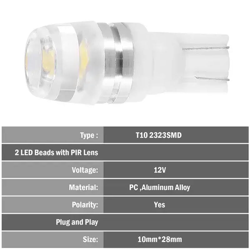 T10 LED Bulbs 20-Pack – 6500K White Interior Car Lights – image 5