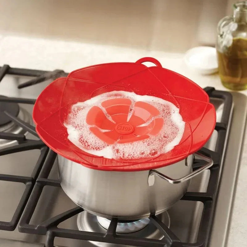 Silicone Anti-Overflow Pot Lid – Spill Stopper Cover – image 5