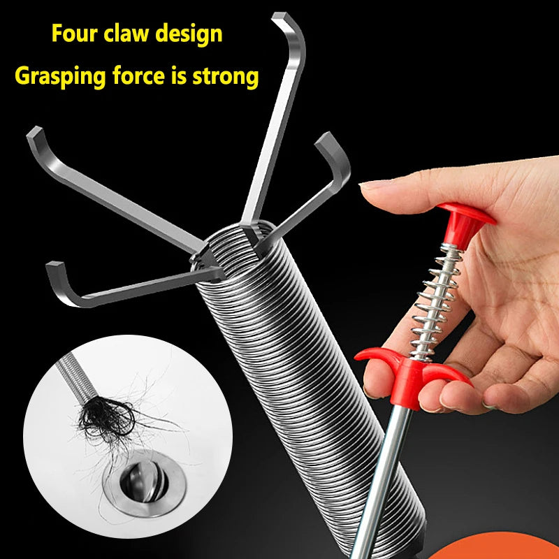 Plumbing Four-Claw Sewer and Toilet Grabber Tool