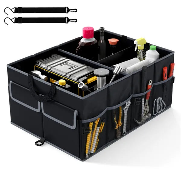 Trunk Organizer 13-Gallon, 3 Compartments and 6 Pockets