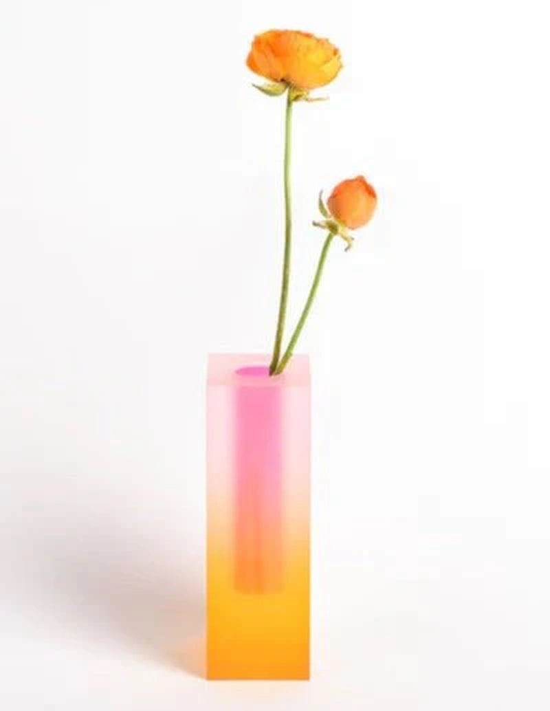 Decorative Vase - Iridescent Acrylic Pillar Flower Vase – image 7